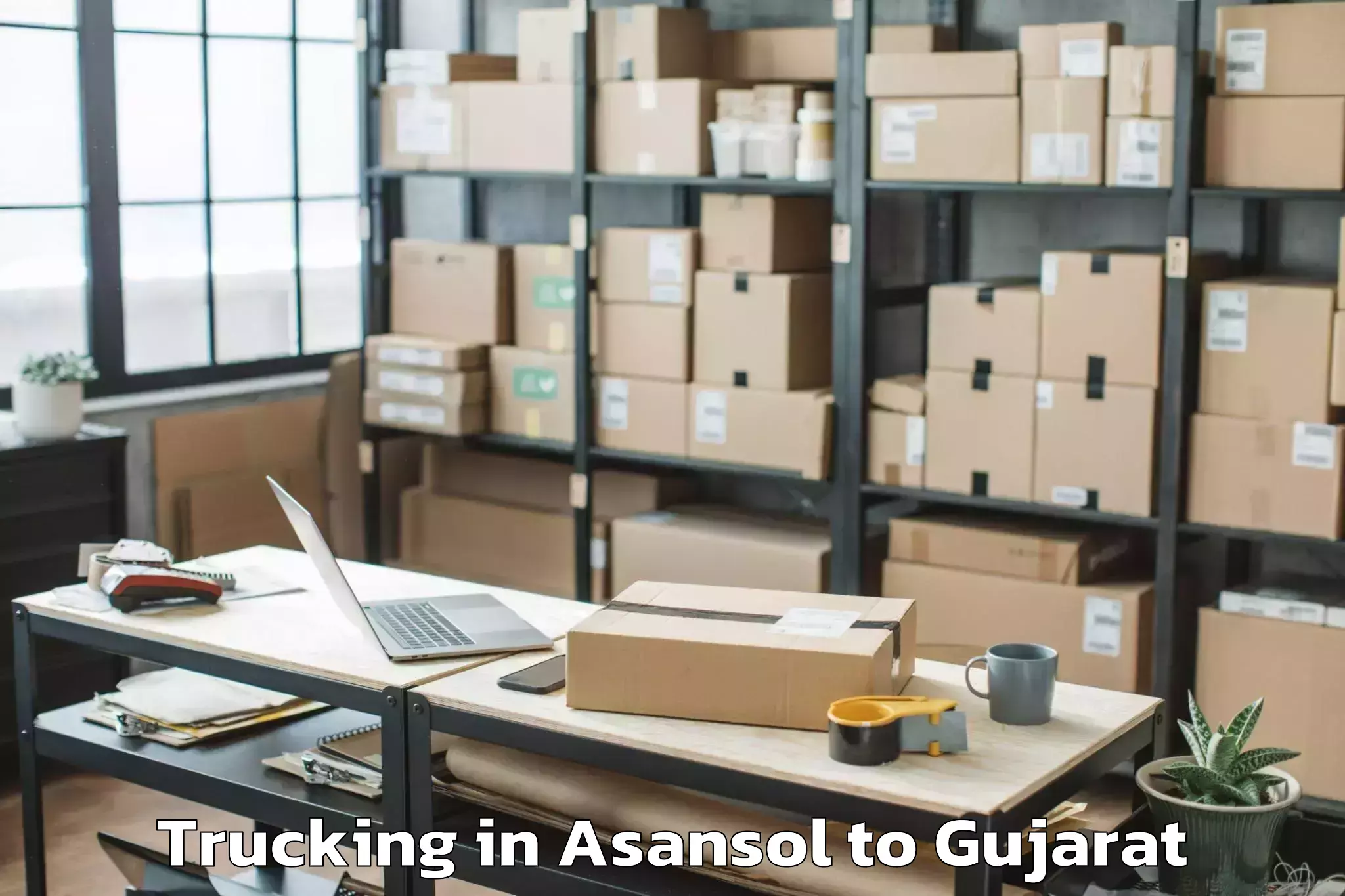 Top Asansol to Khambhat Trucking Available